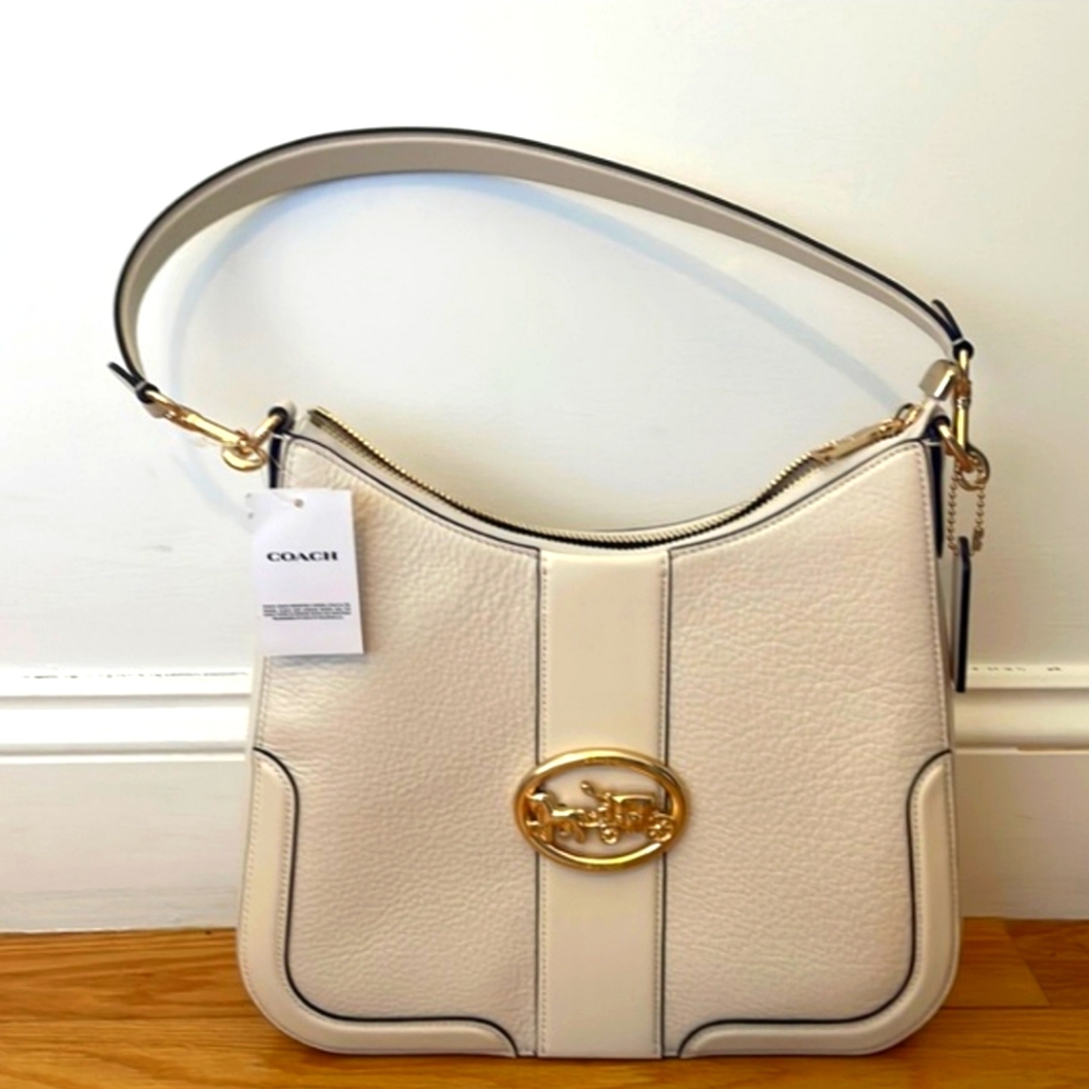 COACH Georgie Cream Hobo purse Crossbody Handbag